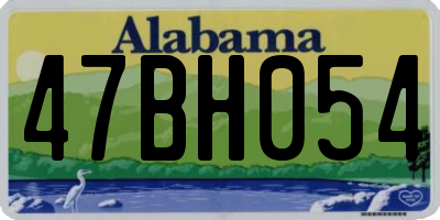 AL license plate 47BH054