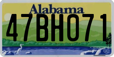 AL license plate 47BH071