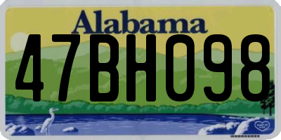AL license plate 47BH098