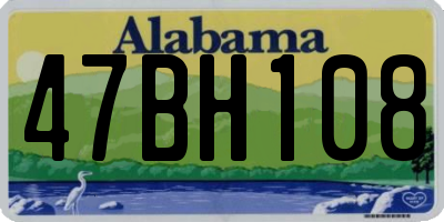 AL license plate 47BH108