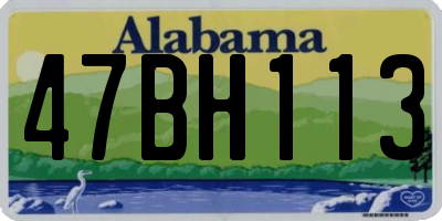 AL license plate 47BH113