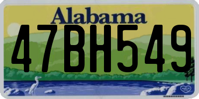 AL license plate 47BH549