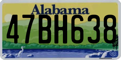 AL license plate 47BH638