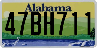 AL license plate 47BH711