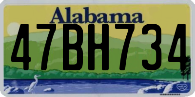 AL license plate 47BH734