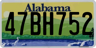 AL license plate 47BH752