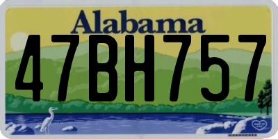AL license plate 47BH757