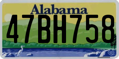 AL license plate 47BH758