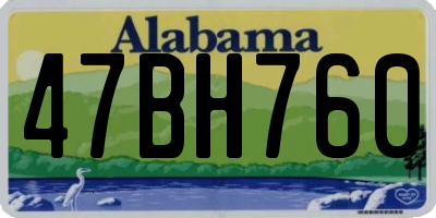 AL license plate 47BH760