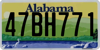 AL license plate 47BH771