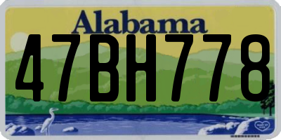 AL license plate 47BH778