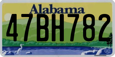 AL license plate 47BH782