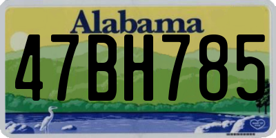 AL license plate 47BH785