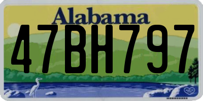 AL license plate 47BH797