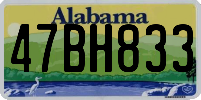 AL license plate 47BH833