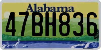AL license plate 47BH836