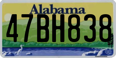AL license plate 47BH838
