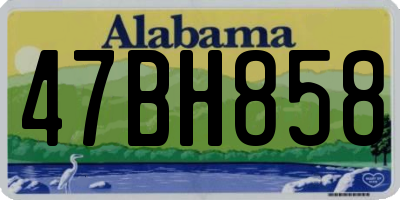 AL license plate 47BH858