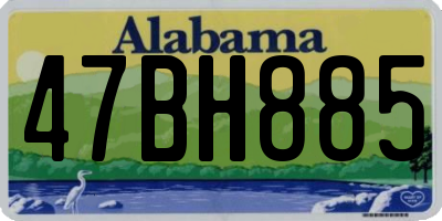 AL license plate 47BH885