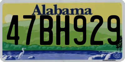 AL license plate 47BH929