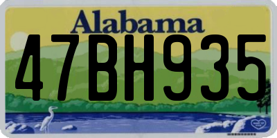 AL license plate 47BH935
