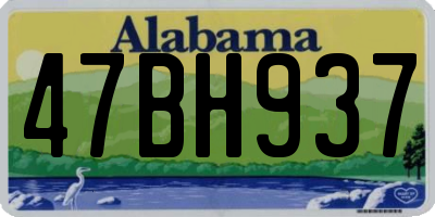 AL license plate 47BH937