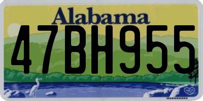 AL license plate 47BH955