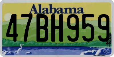 AL license plate 47BH959