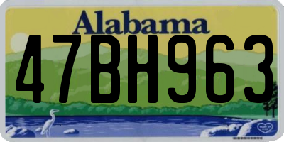 AL license plate 47BH963