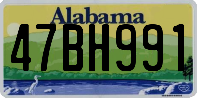 AL license plate 47BH991