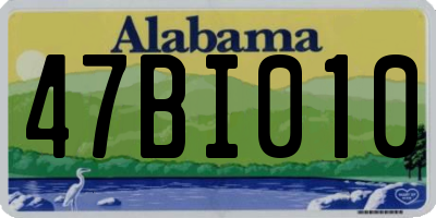 AL license plate 47BI010