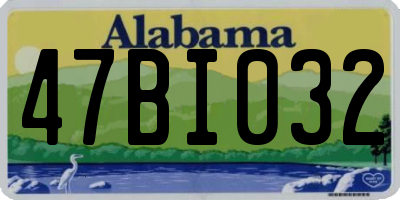 AL license plate 47BI032