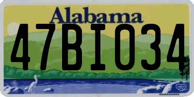 AL license plate 47BI034