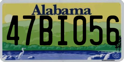 AL license plate 47BI056