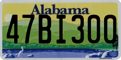 AL license plate 47BI300