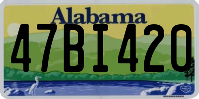 AL license plate 47BI420