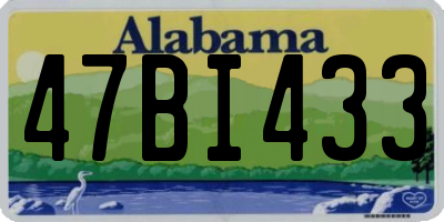 AL license plate 47BI433