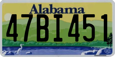 AL license plate 47BI451