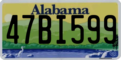 AL license plate 47BI599