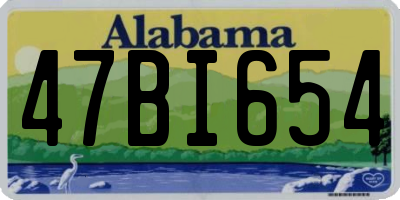 AL license plate 47BI654