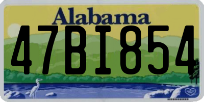 AL license plate 47BI854