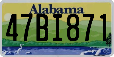AL license plate 47BI871
