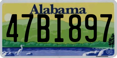 AL license plate 47BI897