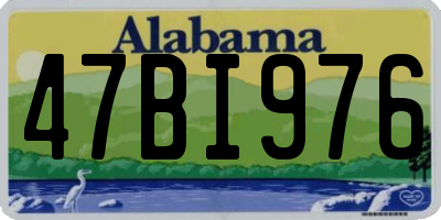 AL license plate 47BI976