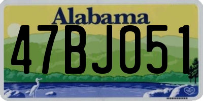 AL license plate 47BJ051