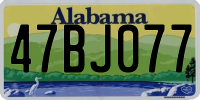 AL license plate 47BJ077