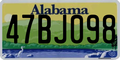 AL license plate 47BJ098