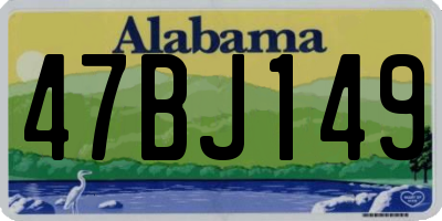 AL license plate 47BJ149