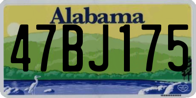 AL license plate 47BJ175