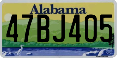 AL license plate 47BJ405
